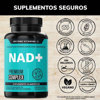 "Después de los 35 tu cuerpo empieza a perder energía… no porque duermas menos, sino porque tus células pierden NAD+." Tratamiento para un mes.