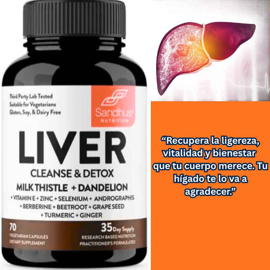 Liver (Suplemento), Dale un respiro a tu hígado, recupera tu energía natural.