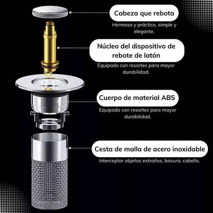 Drain Guard Pro – Tapón Filtro Antibloqueo - 2 Piezas